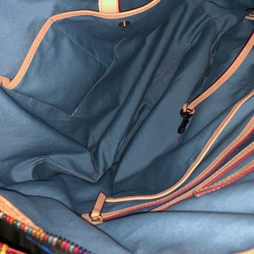 Black Dooney and Bourke with Multicolor Monogram - Picture 4 of 6